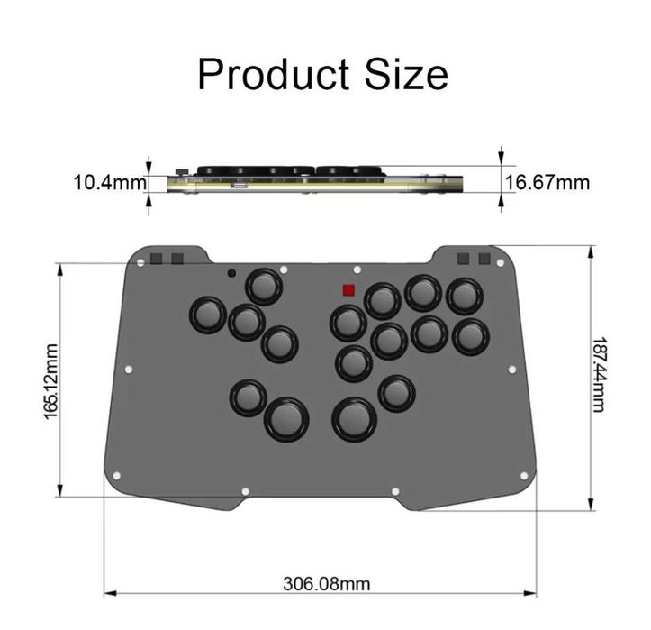 Игровые клавиатуры геймпад Duelpad Zen Ergo-split Duelpad A16 ПК PS4,5