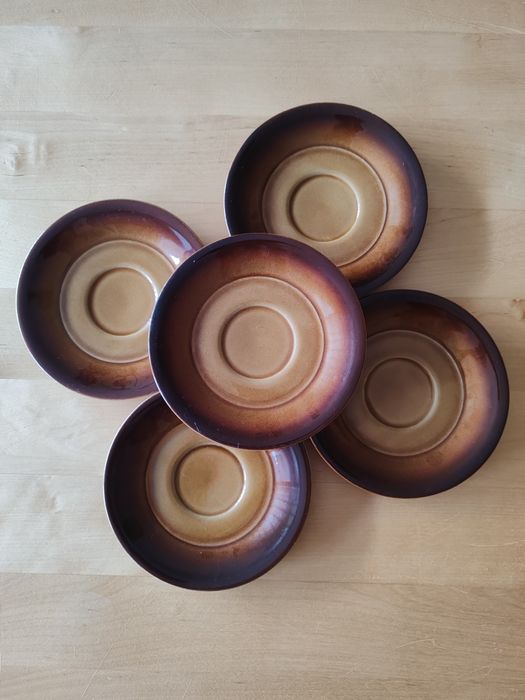 Talerzyki PRL porcelana Tułowice