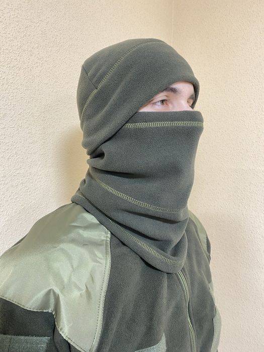 Шапка, бафф анатомічний армійські, тактичні, флісові, олива