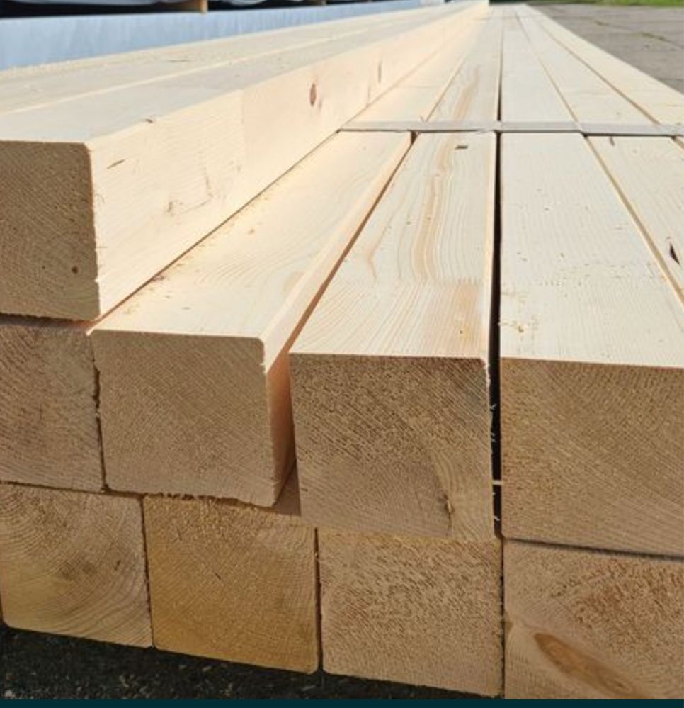 Drewno KVH c24 140x140mm, 120x120mm i 100x100mm , dlugosc 6,5m