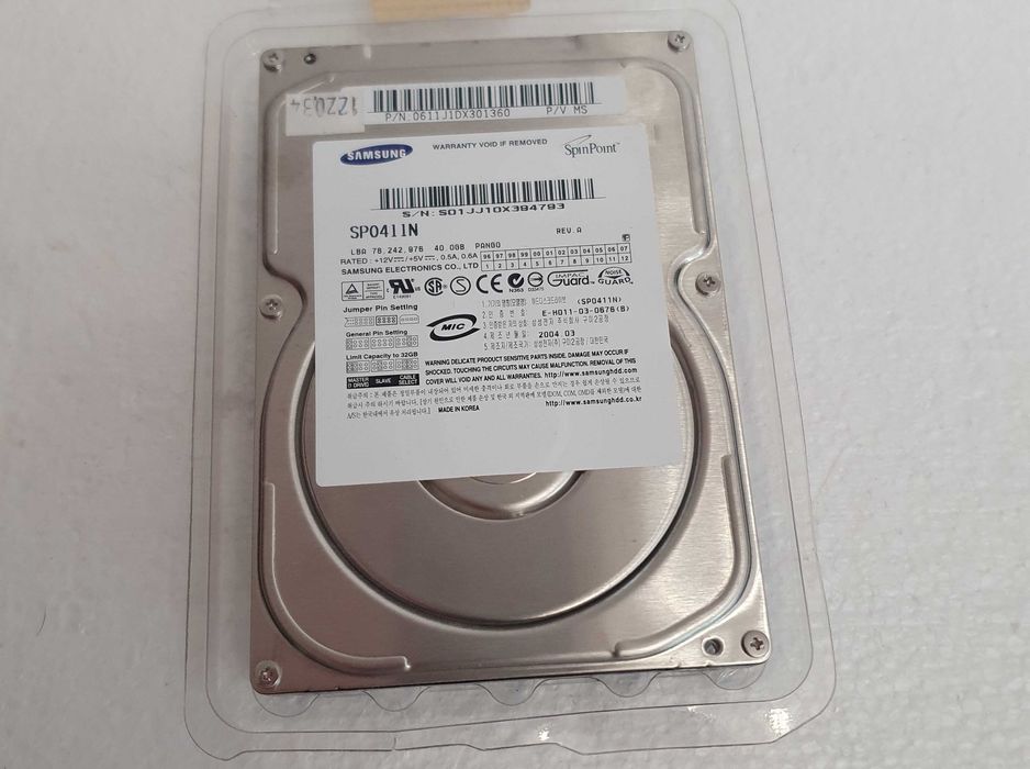 Samsung SP0411N Hard Drive, PANGO, vintage, NEW, 40GB64585048241154120
