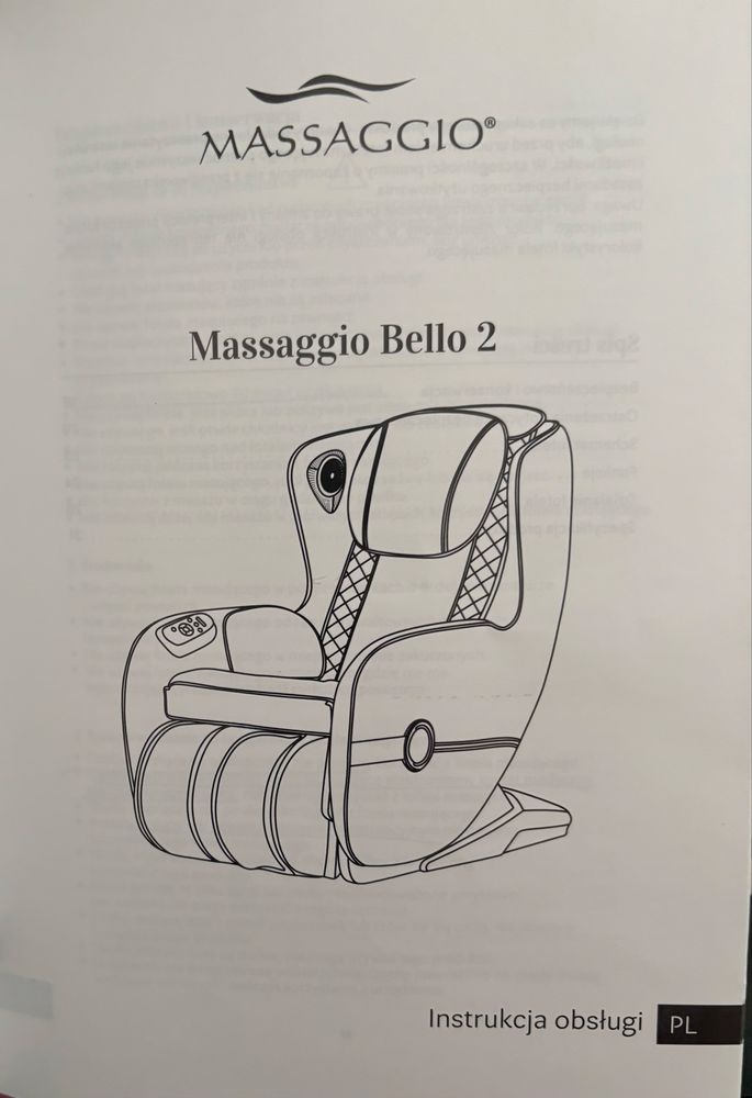Okazja Fotel masujacy massaggio bello 2 czarny