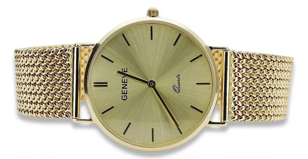 Złoty zegarek damski 14k 585 Geneve mw004ydy&mbw021y-f Gdańsk