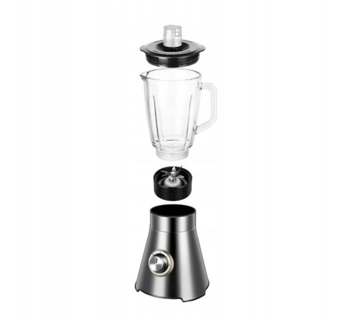 Blender  1500 W ogromna moc  srebrny ze sitkiem do soku