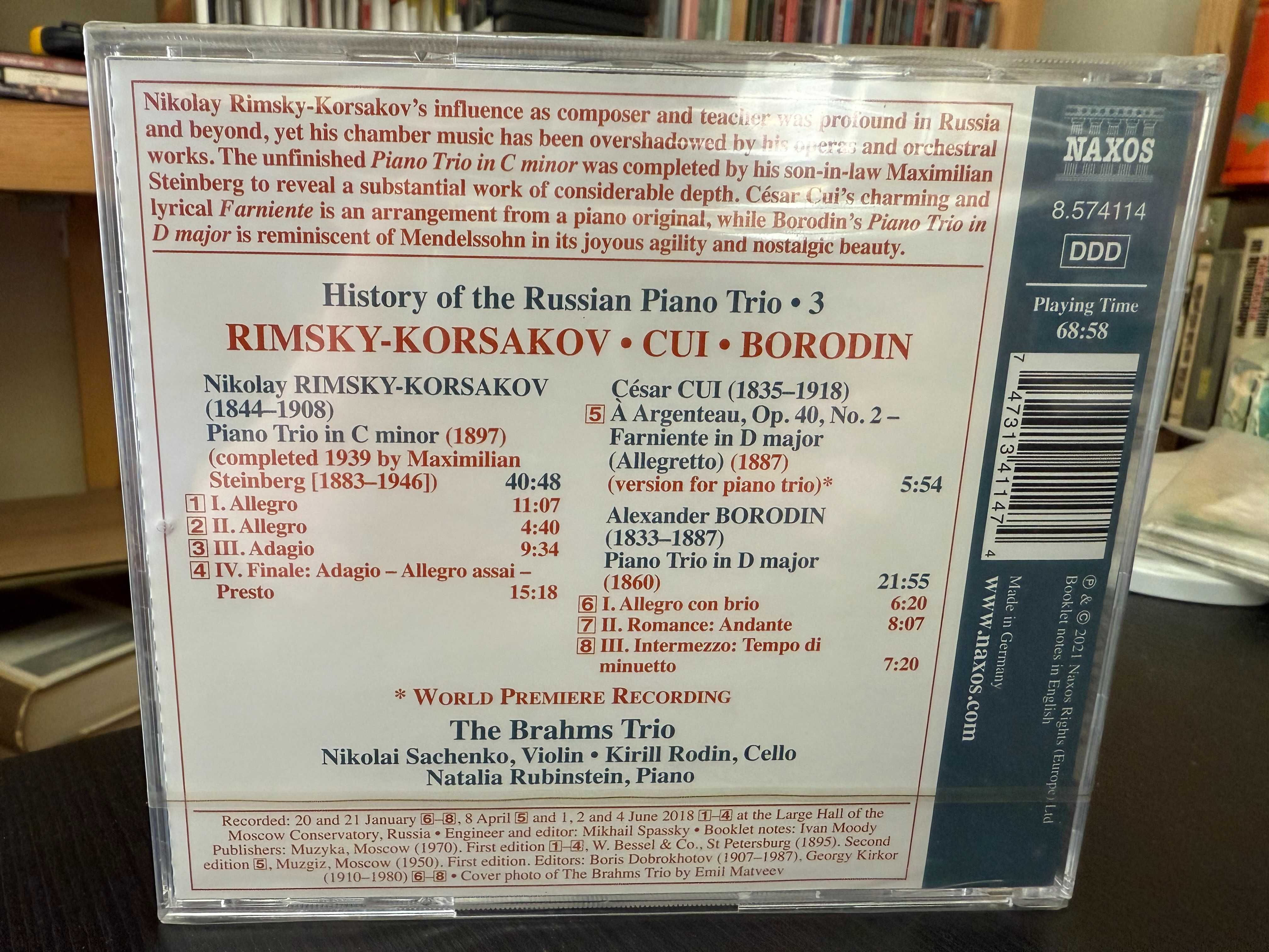Rimsky-Korsakov, Cui, Borodin – History of the Russian Piano Trio - 3