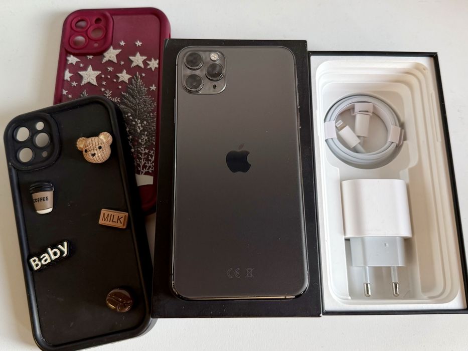 Iphone 11 Pro Max 64GB Space Gray / bateria 100% / Face ID dziala