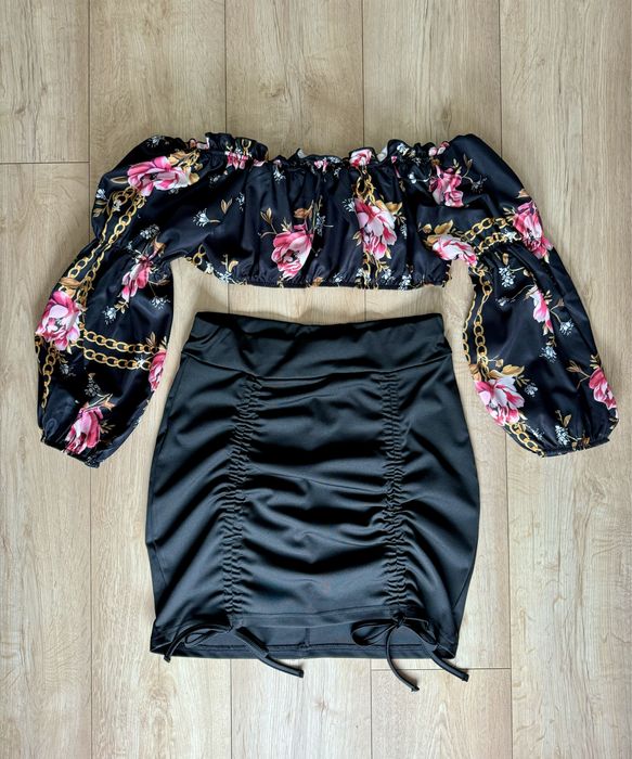 Komplet spódnica i top roz. S