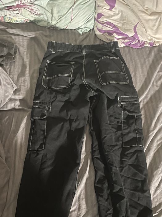 Джинси чорні Bershka низька талія