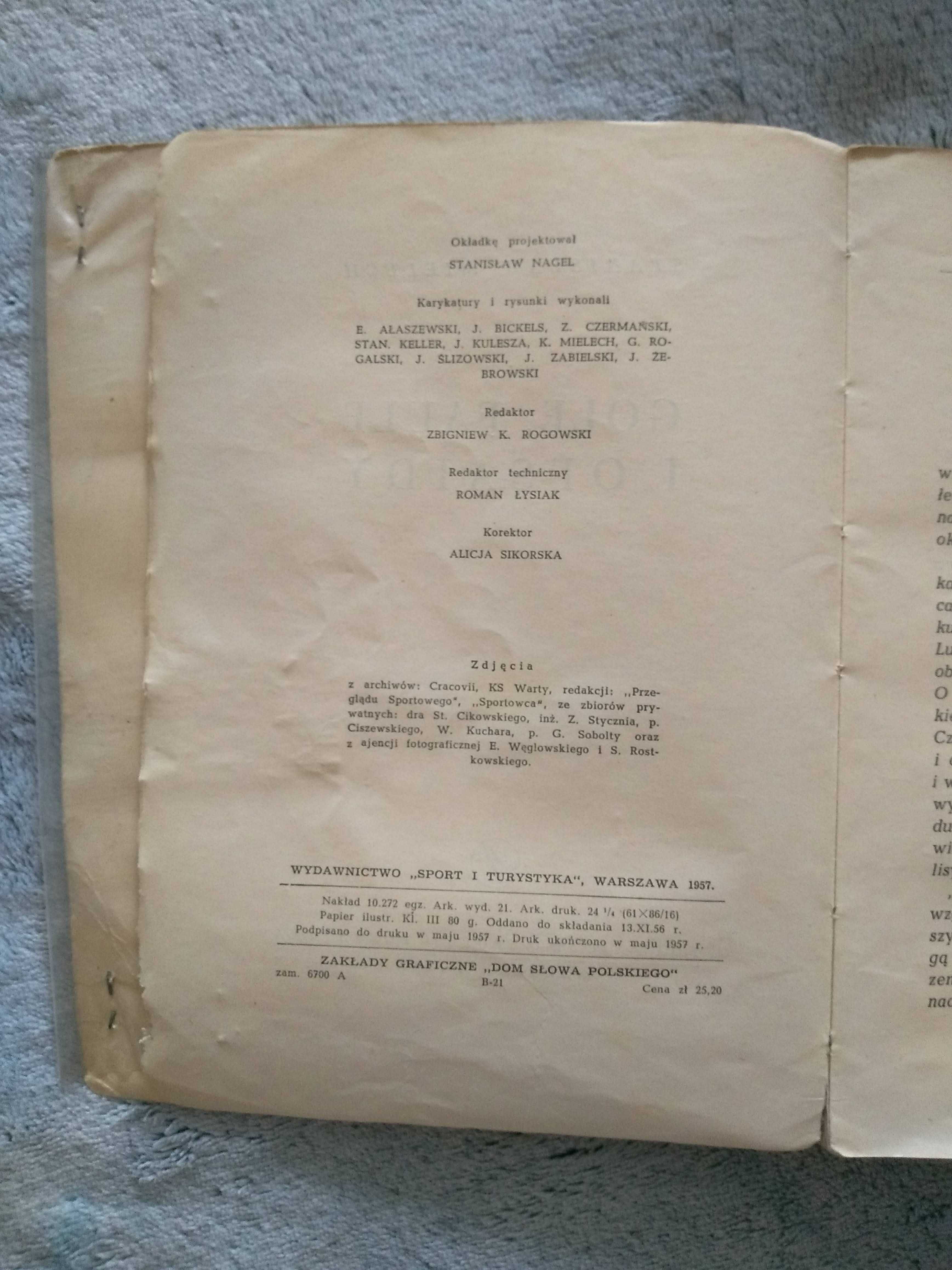 Gole,faule i ofsaidy-S.Mielech 1957 książka 64-letnia dla kolekcjonera