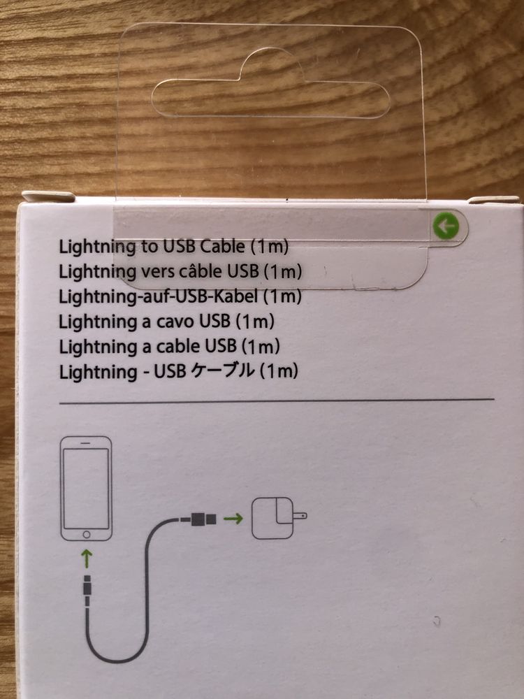 Кабель для зарядки iPhone, iPod, iPad / Lightning to USB / 1 м