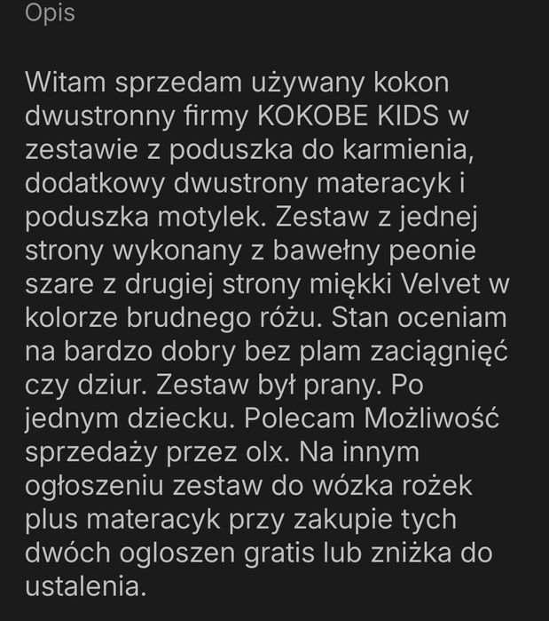 Maxi Zestaw Kokon kokobe kids 8 elementow