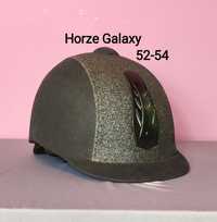 Kask jeździecki HORZE Galaxy z brokatem - rozm. 52-54 regulowany