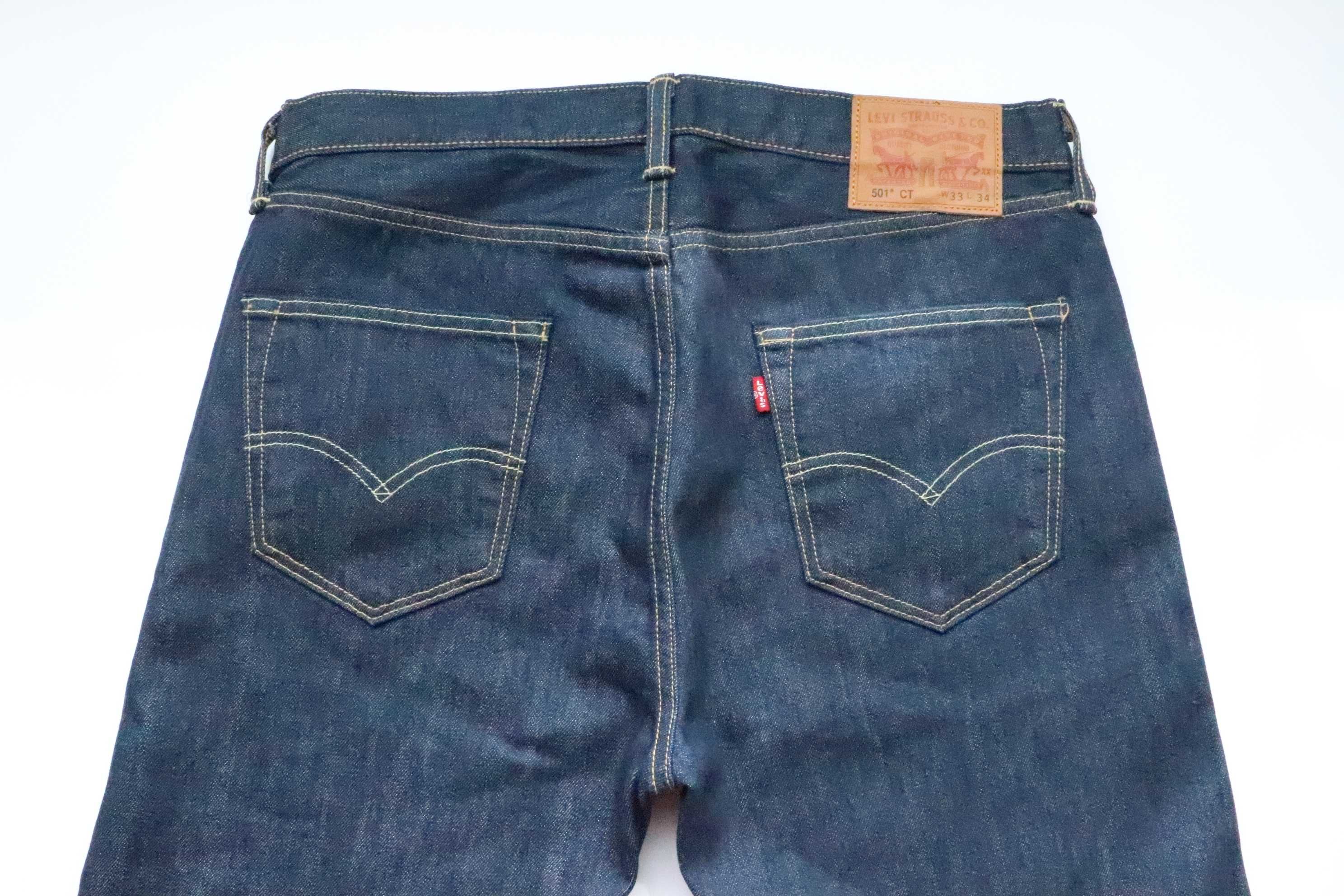 LEVIS 501 CT W33 L34 męskie spodnie jeansy tapered nowe slim