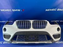 Bmw f48 x1 бампер передній з дефектами чорний сірий