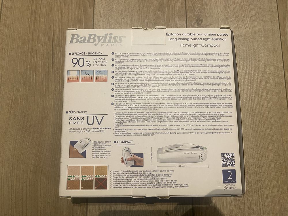 depilator laserowy Homelight G935E BaByliss