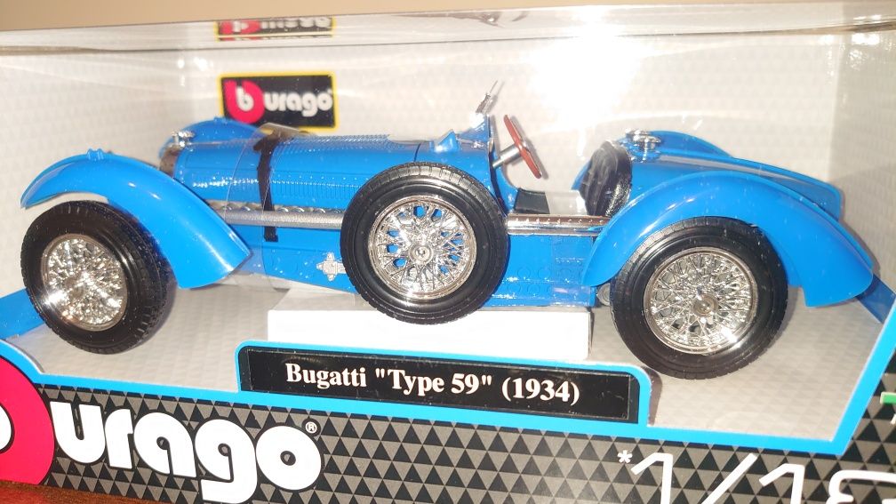 Bburago Bugatti Tyle 59 Blue 1:18 Burago