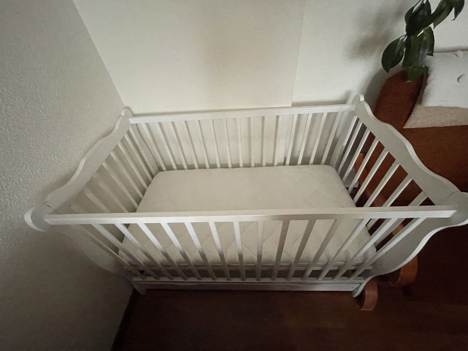 Łóżko dzieciece + materac 120x60