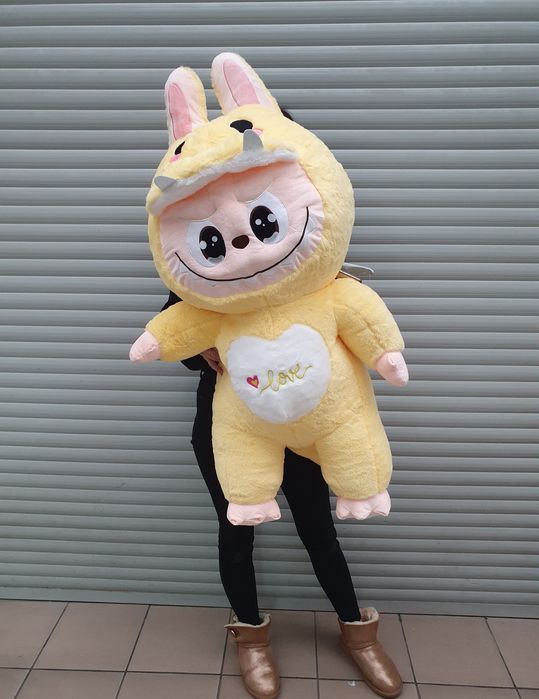Nowa mega duża przytulanka misiek maskotka Labubu 110 cm skrzydła ogon