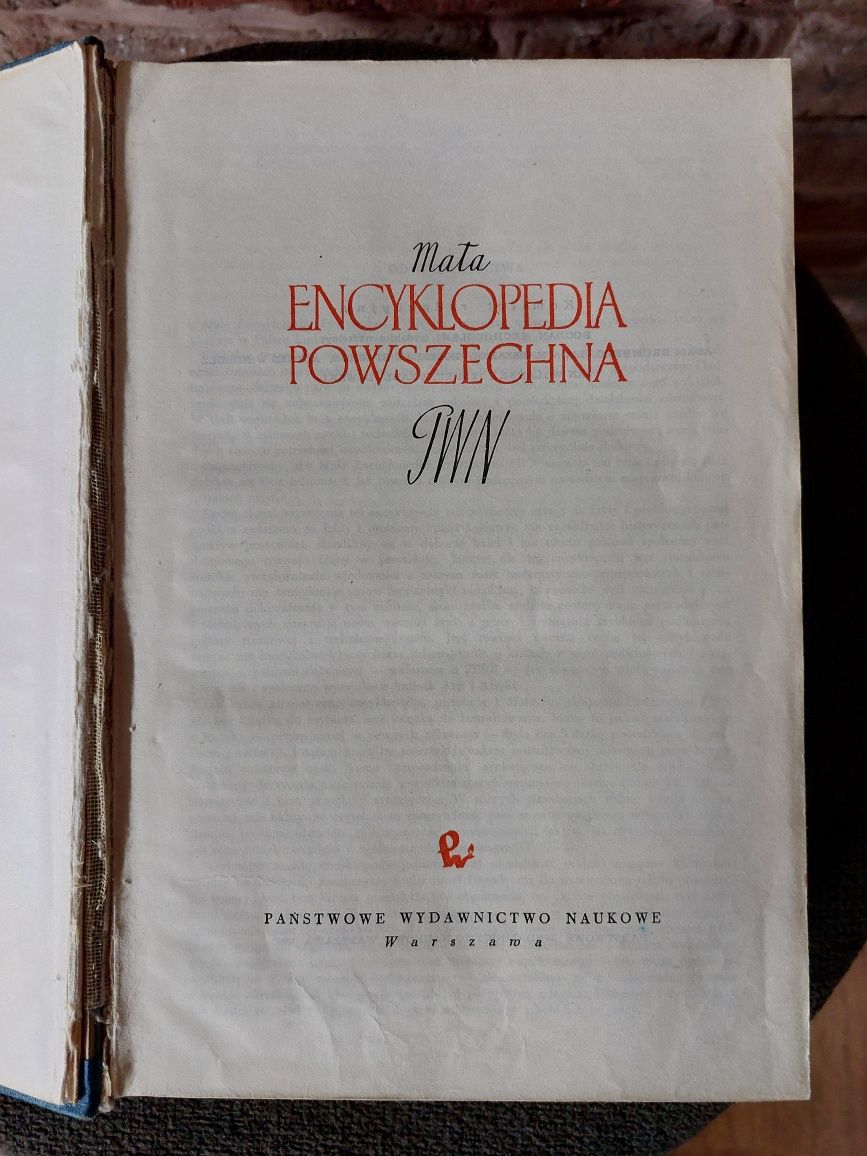 Mała Encyklopedia Powszechna PWN (wydanie 1959 rok)