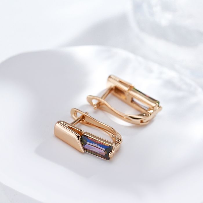 Сережки з цирконом
