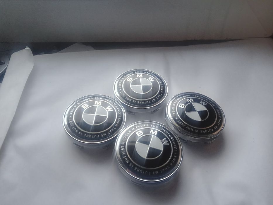 dekle kołpaki w alu felgi do bmw biało -czarne limitowana wersja 60/57
