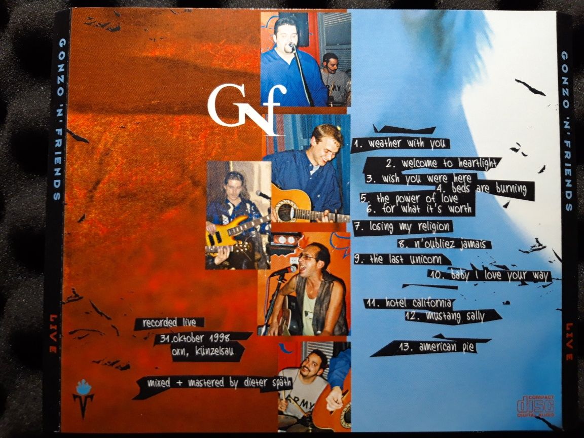 Gonzo 'N' Friends - Live (CD, 1998, AUTOGRAF?)