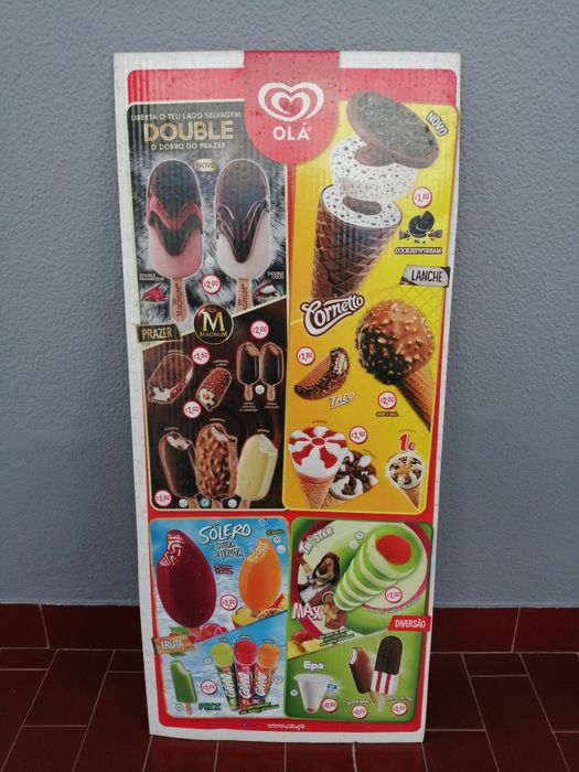 Cartaz gelados Olá