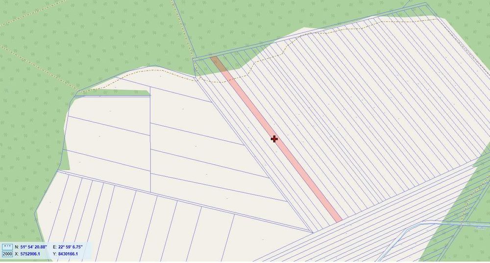 Działka Łąka +las Witoroż gm. Drelów