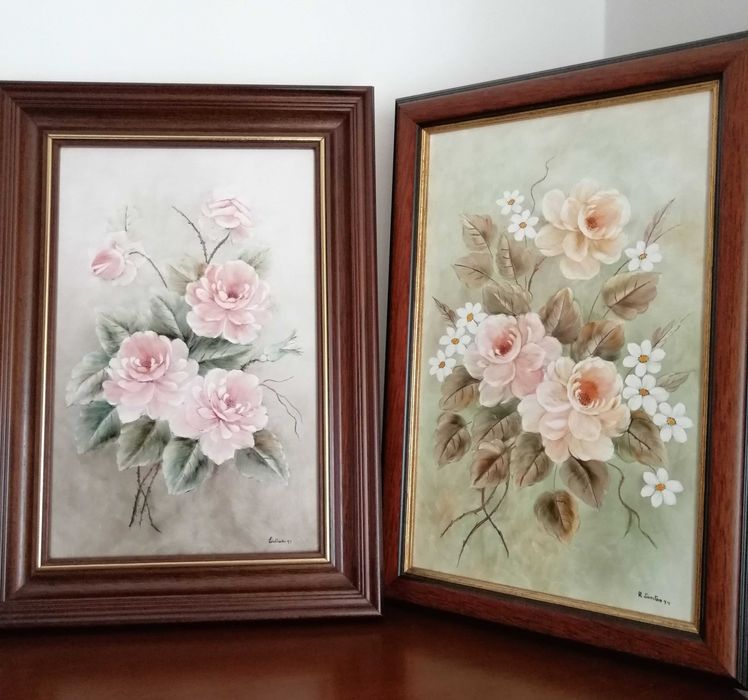 Quadros - Rosas e margaridas