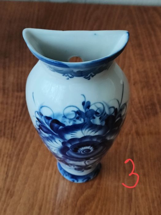 Ваза фарфор . Кобальт.