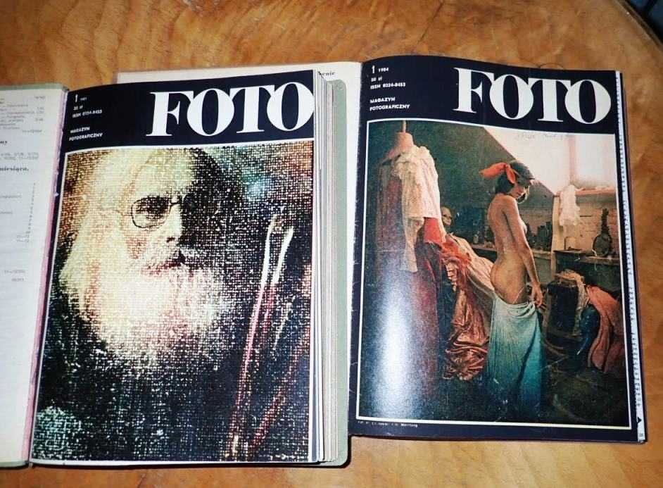 Kolekcjonerskie roczniki miesięcznika FOTO z lat 70-80, oprawione