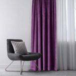 3 x Zasłona welurowa velvet plus na przelotkach 140x270cm Fioletowa