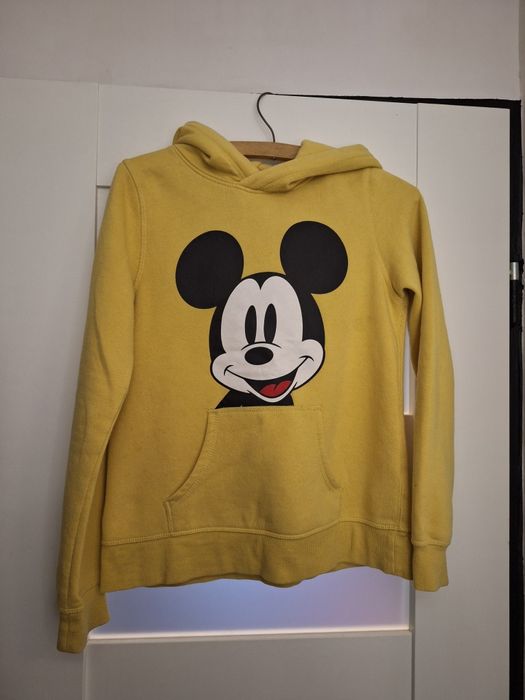 Żółta bluza dziecięca z Myszką Miki HM 12lat