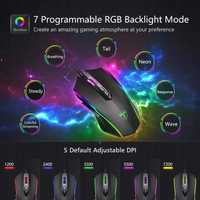 Wired Mouse T16 Mysz USB LED RGB 1000 Hz 7200 DPI dla graczy