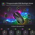 Wired Mouse T16 Mysz USB LED RGB 1000 Hz 7200 DPI dla graczy