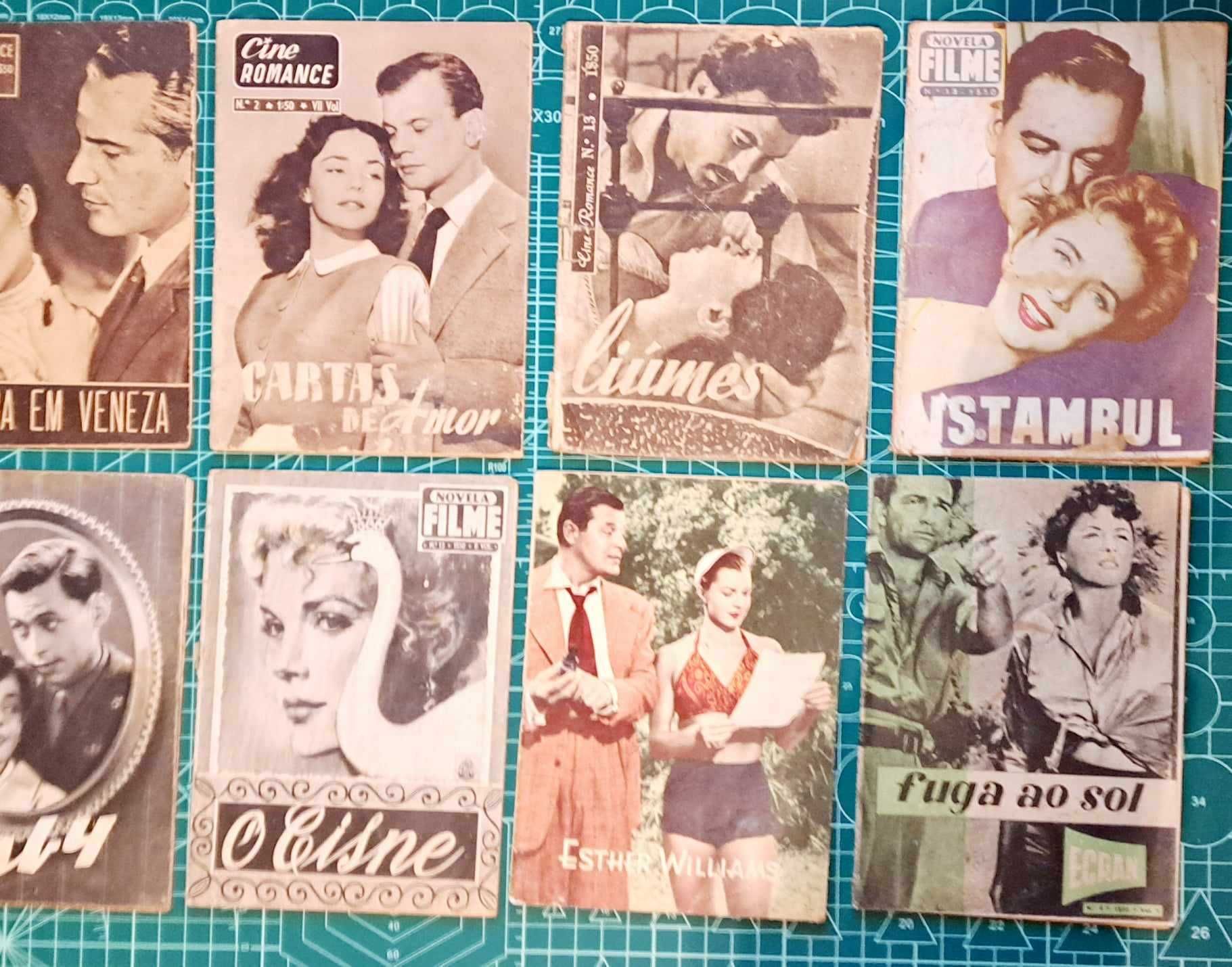 Lote de revistas antigas de Cinema e fotonovelas