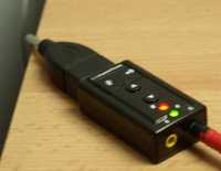 Внешний ЮСБ звуковой адаптер/плата, звуковая карта USB Audio 3d звук