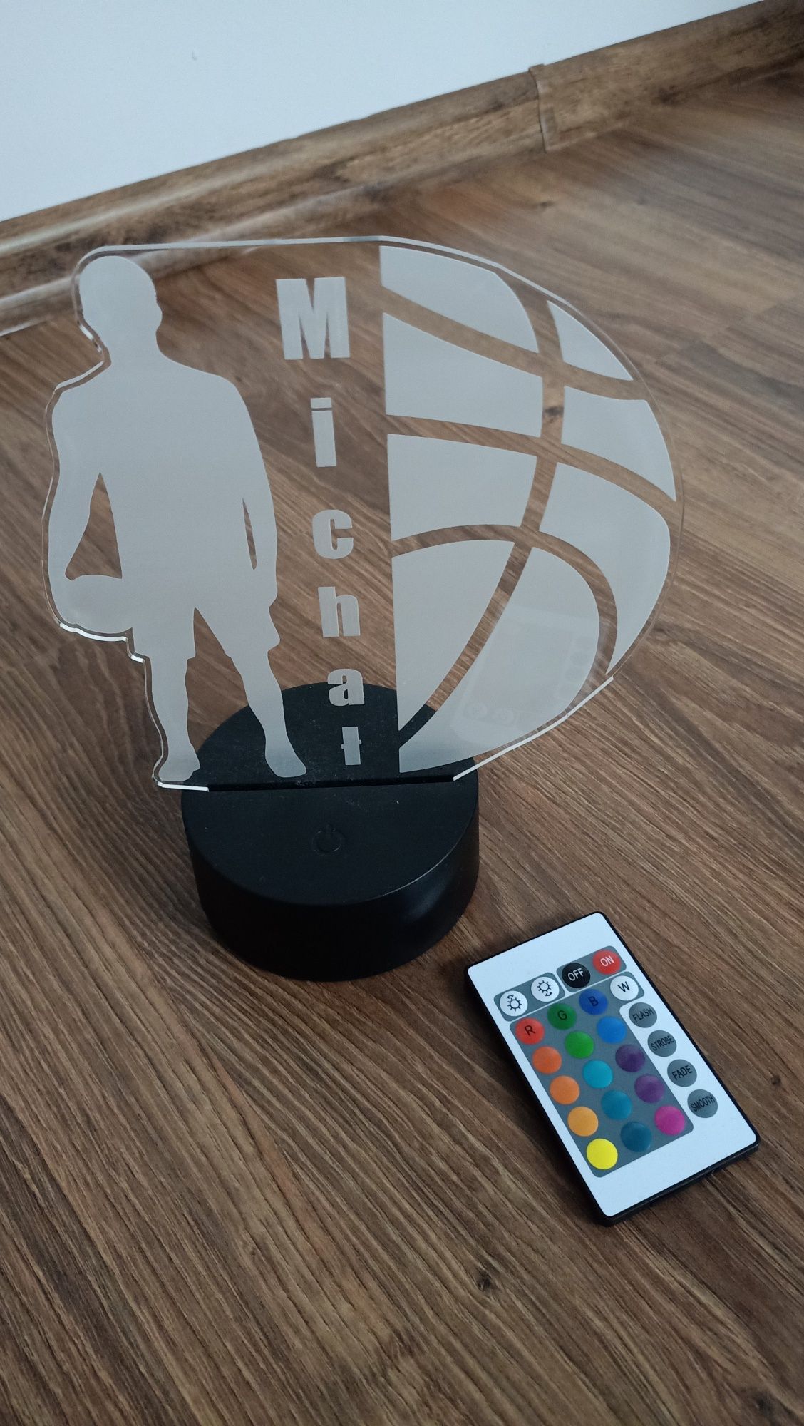 Nowa Lampka RGB koszykówka Michał
