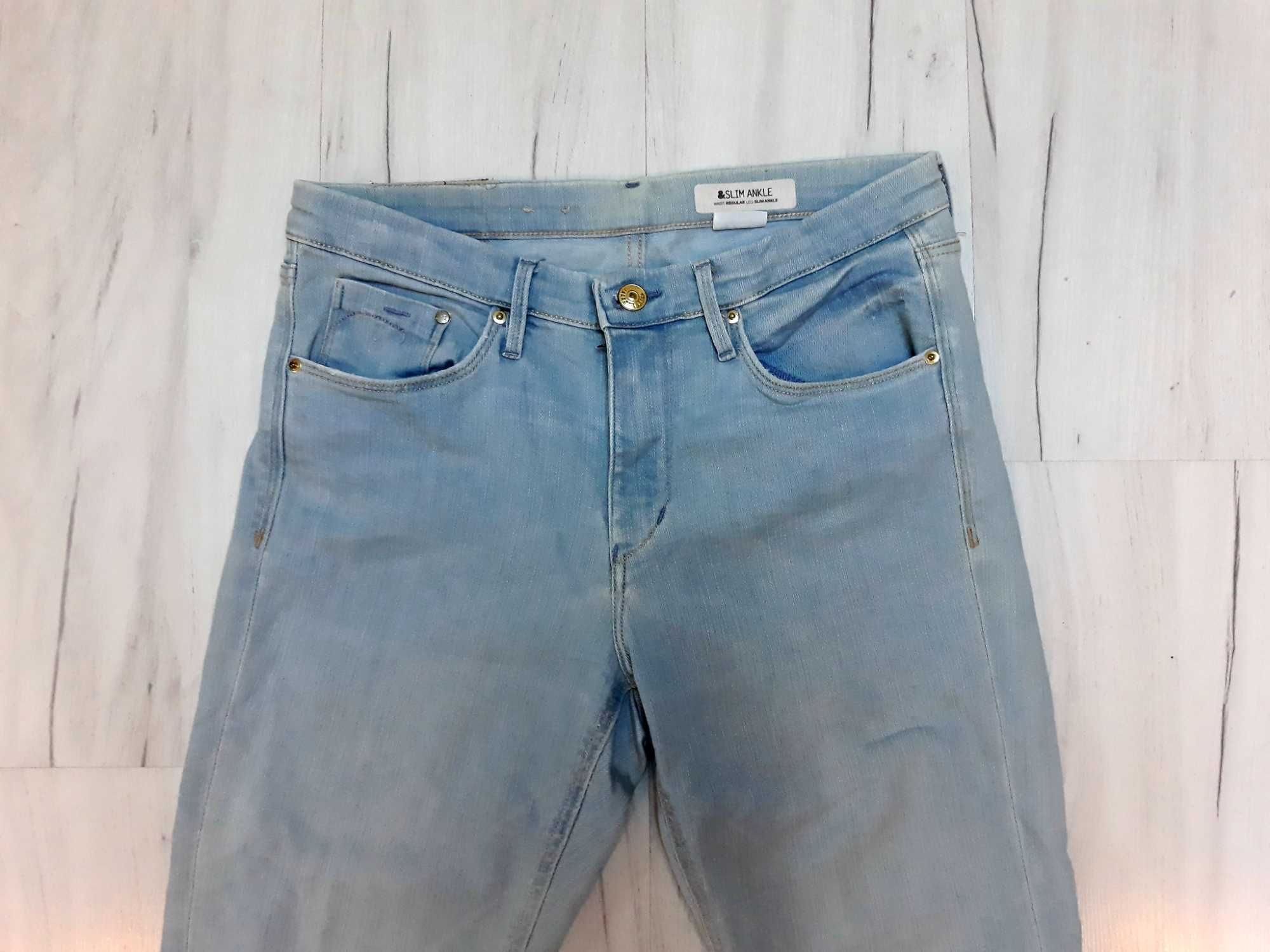 spodnie jeans h&m r 28 zamki