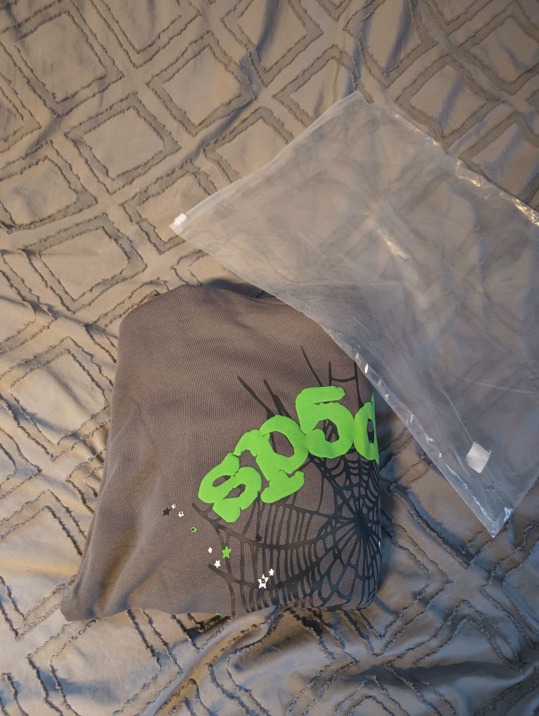 Bluza sp5der szaro zielona