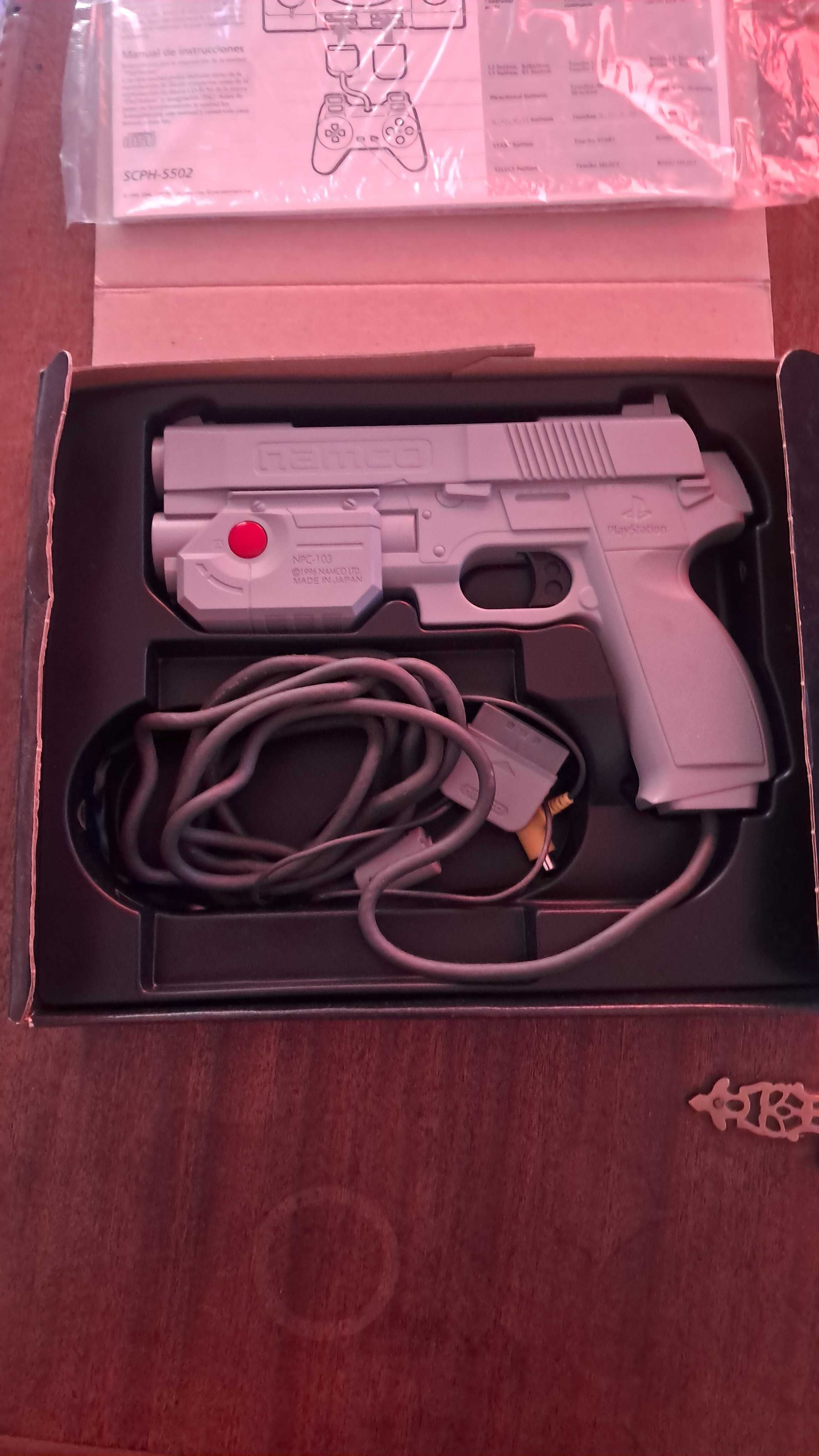 ps1 pistola gcon45 para ps1, com caixa exelente estado
