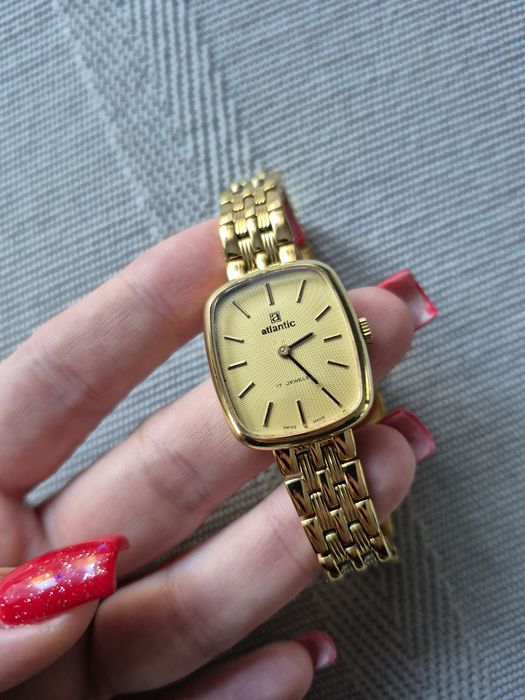 Piekny damski zegarek mechaniczny Atlantic