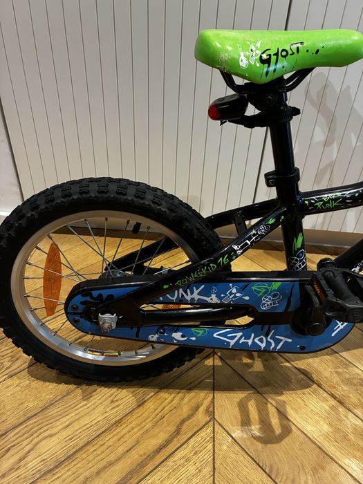 Rower dziecięcy Ghost BLK Punk 16” – lekki, solidny, markowy!