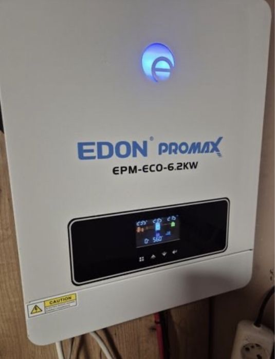 Станція: інвертор 6.2 кВт EDON Promax та 2 АКБ LiFePO4 25.6