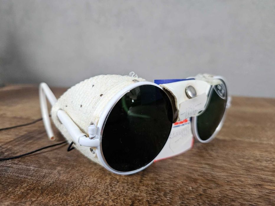 CEBE okulary przeciwsłoneczne vintage retro lenonki - białe