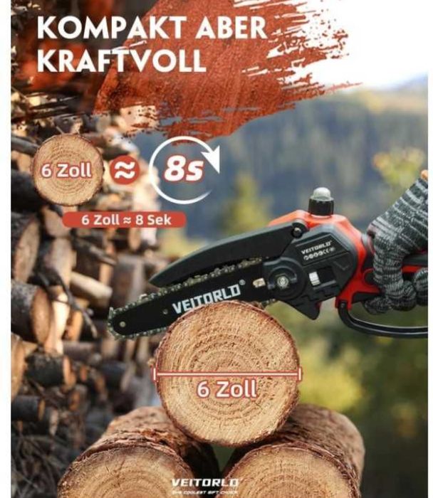 Piła akumulatorowa ze smarowaniem
