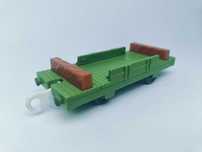 Wagon towarowy platforma zielony Trackmaster TOMY Plarail
