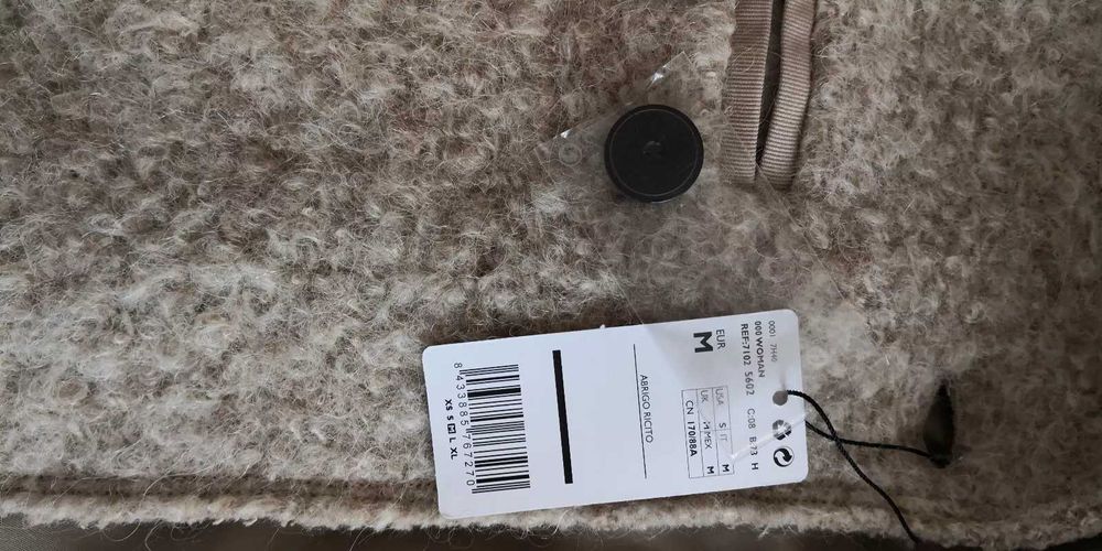 MANGO Suit новое пальто мохер шерсть альпака букле M с бирками