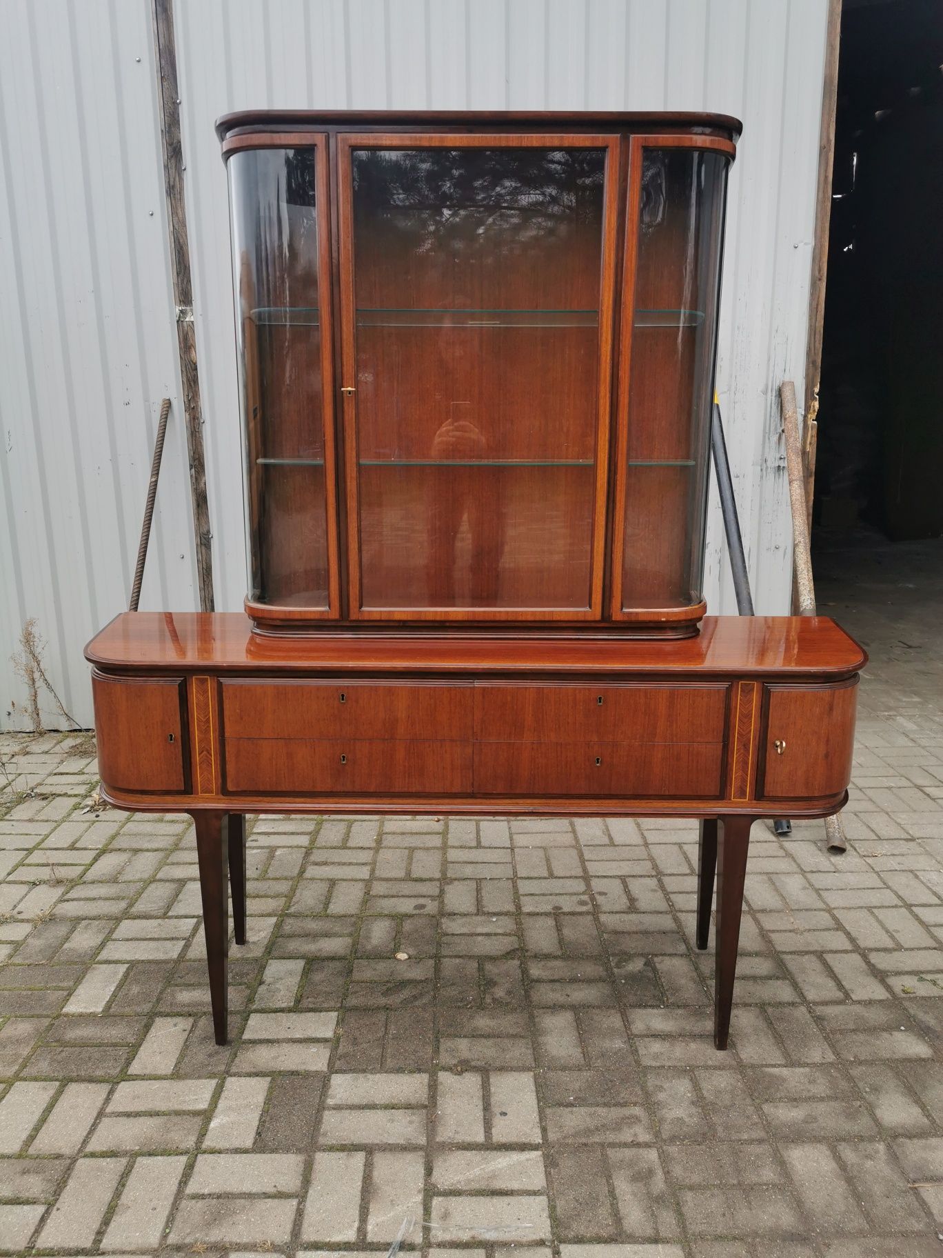 Witryna ART DECO Wk Mobel Hellerau ok 1930 rok
