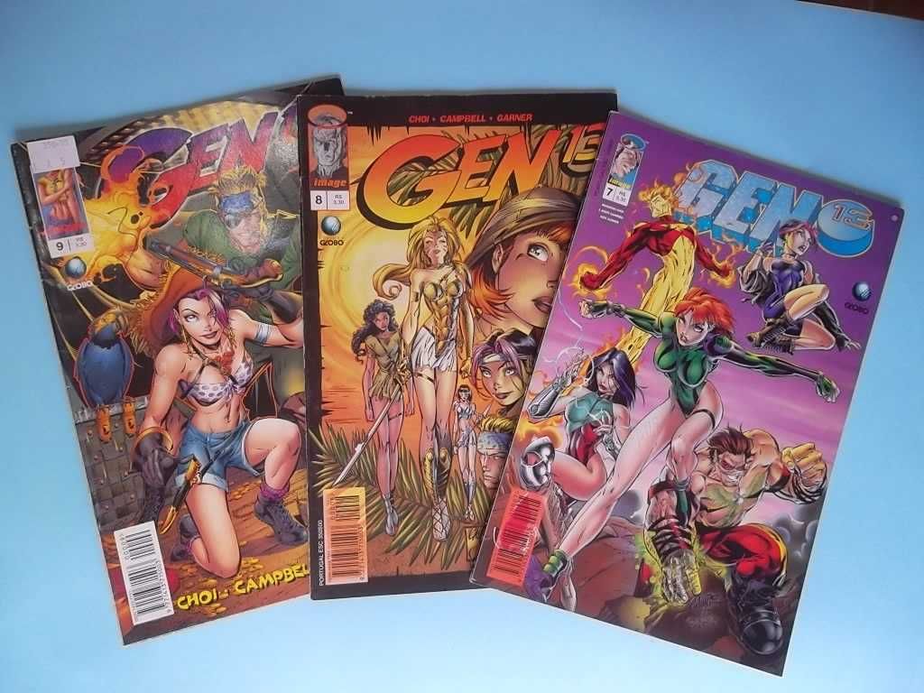 GEN13 - Editora Globo - Nº 1 a 15 - Jim Lee, Brandon Choi, etc.